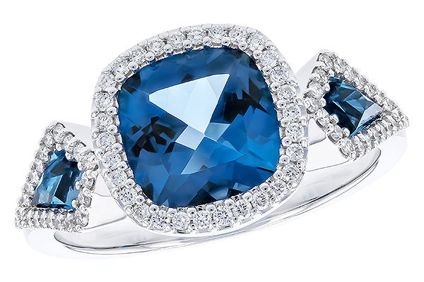 H274-21030: LDS RG 2.46 TW LONDON BLUE TOPAZ 2.72 TGW