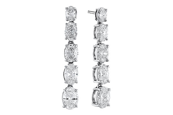 H274-24657: EARRINGS 1.90 TW OVAL DIAMONDS