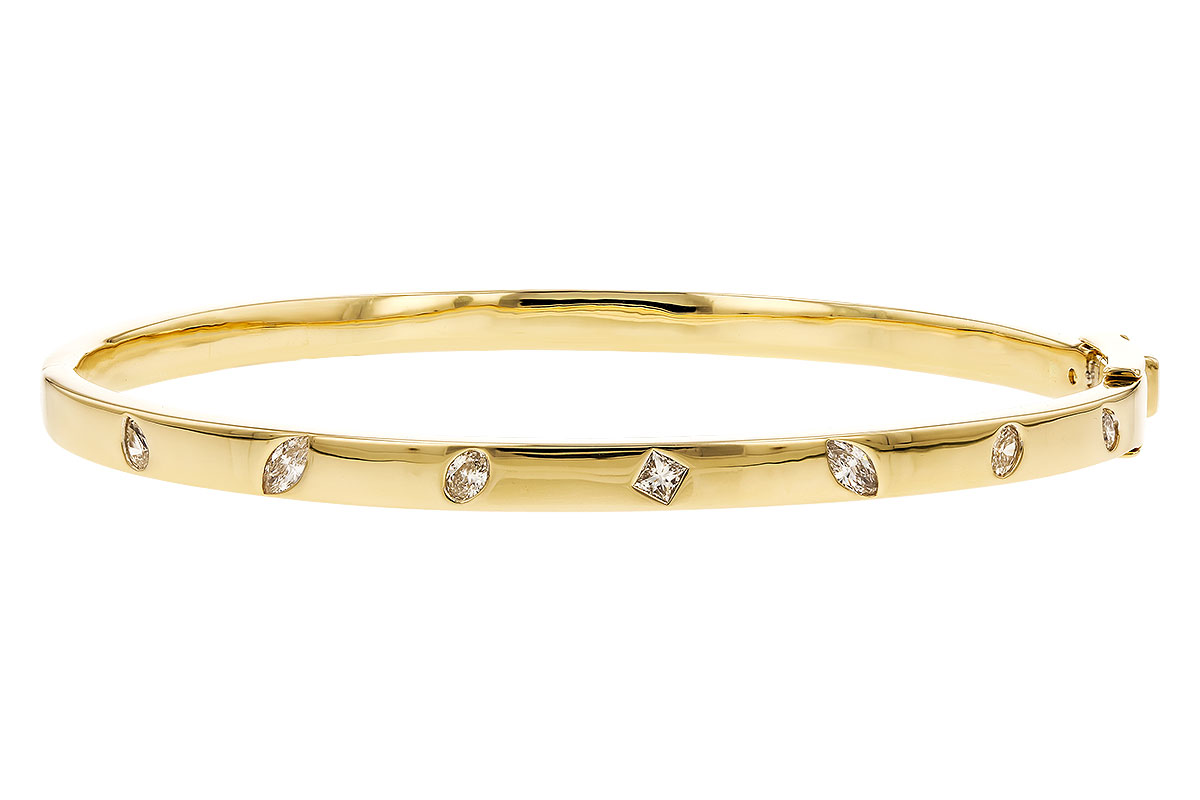 H274-24675: BANGLE .35 TW FANCY CUT DIAMONDS