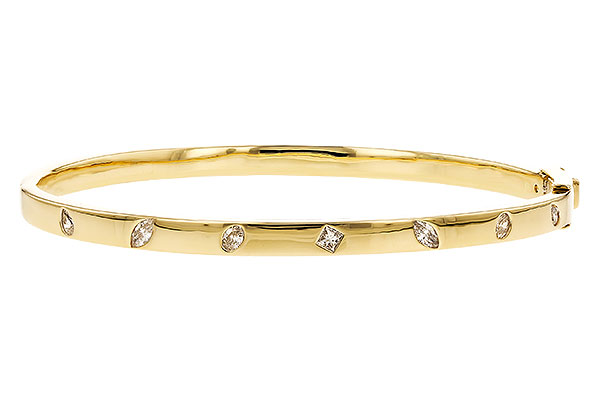 H274-24675: BANGLE .35 TW FANCY CUT DIAMONDS