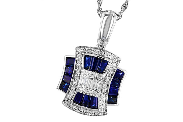 H274-25557: NECK .85 TW SAPPHIRE 1.10 TGW