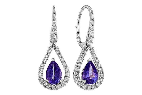 H275-10130: EARR 1.48 TW TANZANITE 1.98 TGW (7x5 PEAR)