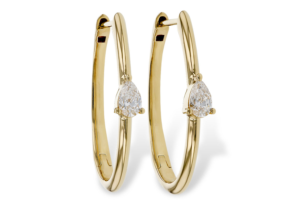 H275-11039: EARRINGS .45 TW PEAR DIAMONDS