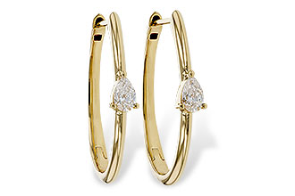 H275-11039: EARRINGS .45 TW PEAR DIAMONDS