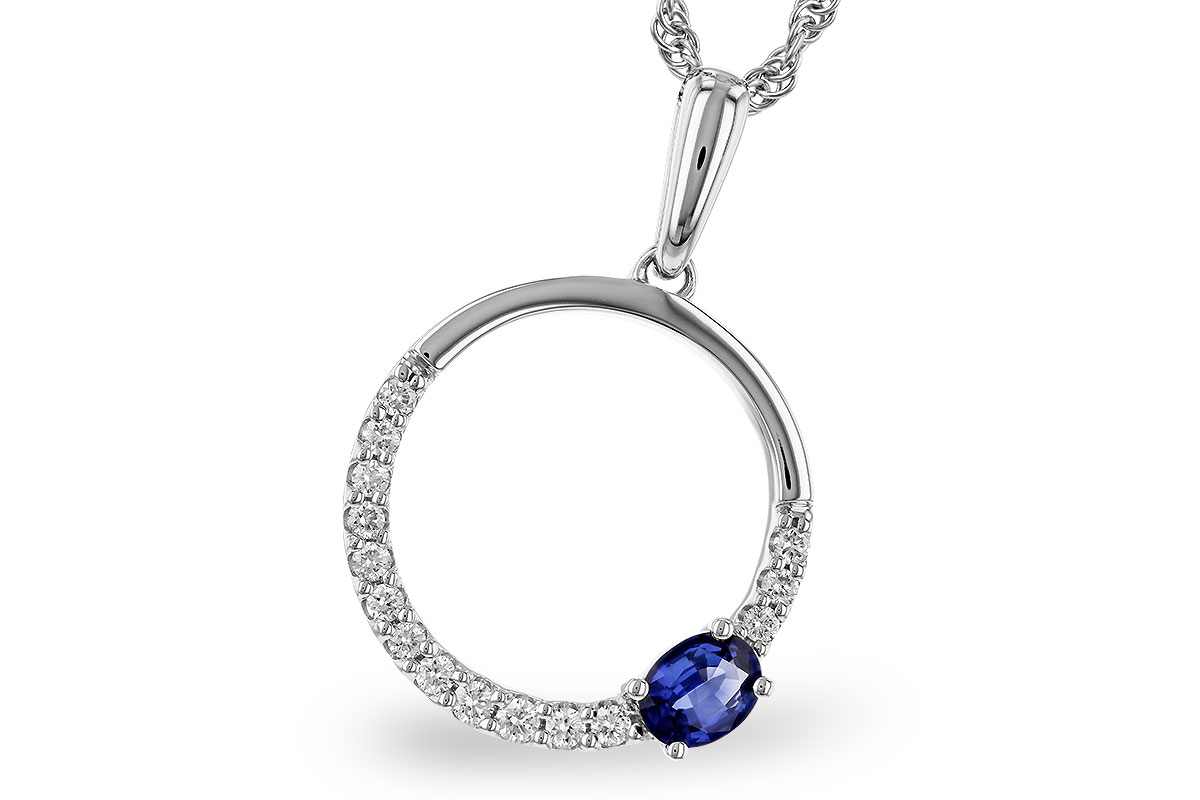 H275-11921: NECKLACE .28 SAPPHIRE .43 TGW
