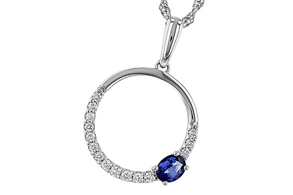 H275-11921: NECKLACE .28 SAPPHIRE .43 TGW