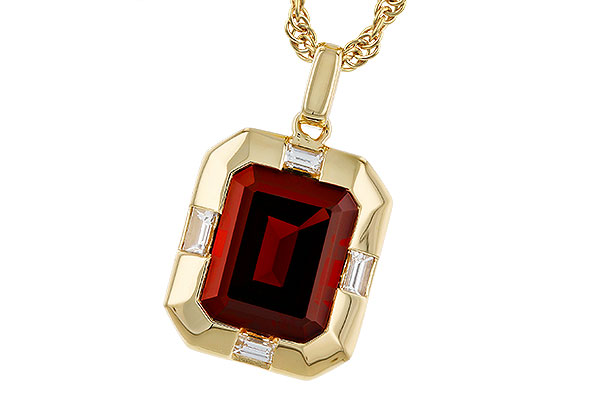 H275-12875: NECKLACE 3.65 GARNET 3.82 TGW (10x8MM GAR)