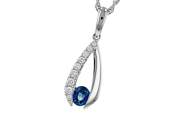 H275-14639: NECKLACE .38 SAPP .54 TGW (5x4 SAPP)