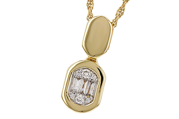 H275-14675: NECKLACE .07 TW BAG .12 TW