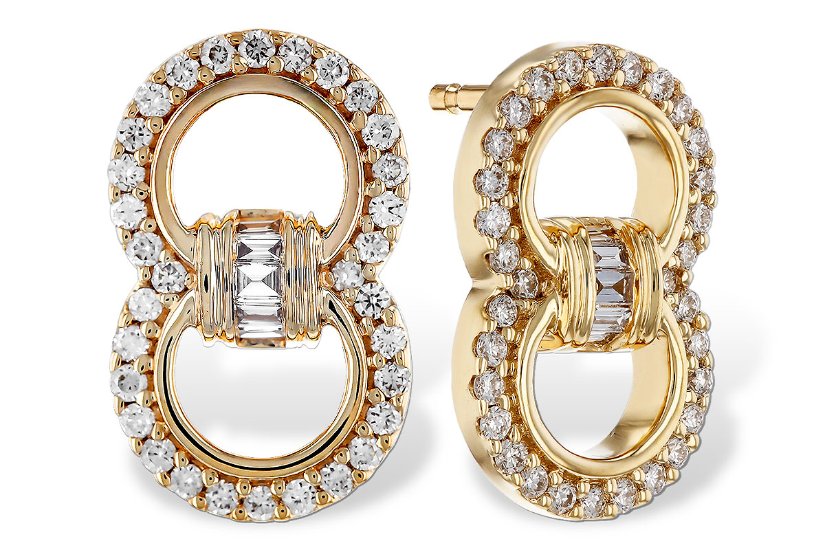 H276-00093: EARRINGS .05 TW BAGS .28 TW