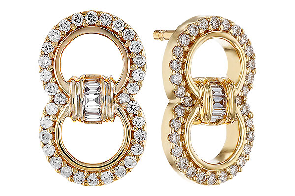 H276-00093: EARRINGS .05 TW BAGS .28 TW