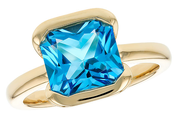 H276-00121: LDS RG 3.50 CT BLUE TOPAZ (9MM BT)