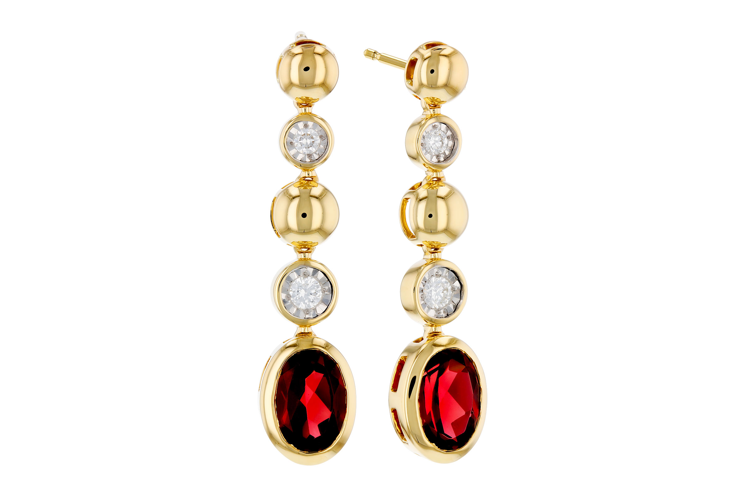 H276-01066: EARRINGS 1.76 TW GARNET 1.86 TGW