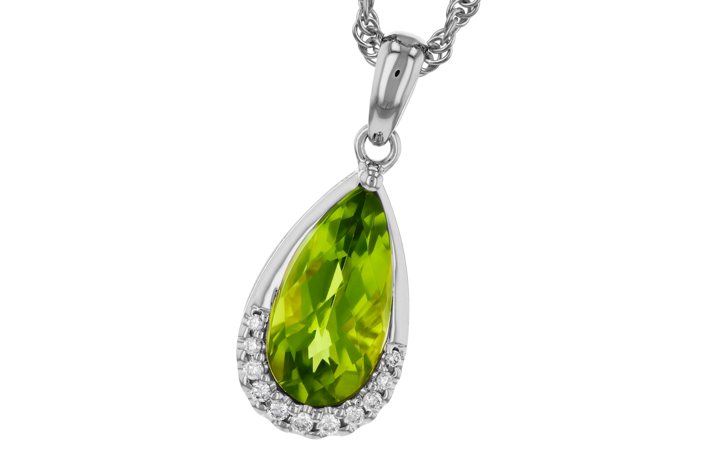 H276-01921: NECK 1.94 PERIDOT 2.00 TGW (12x6MM PS)