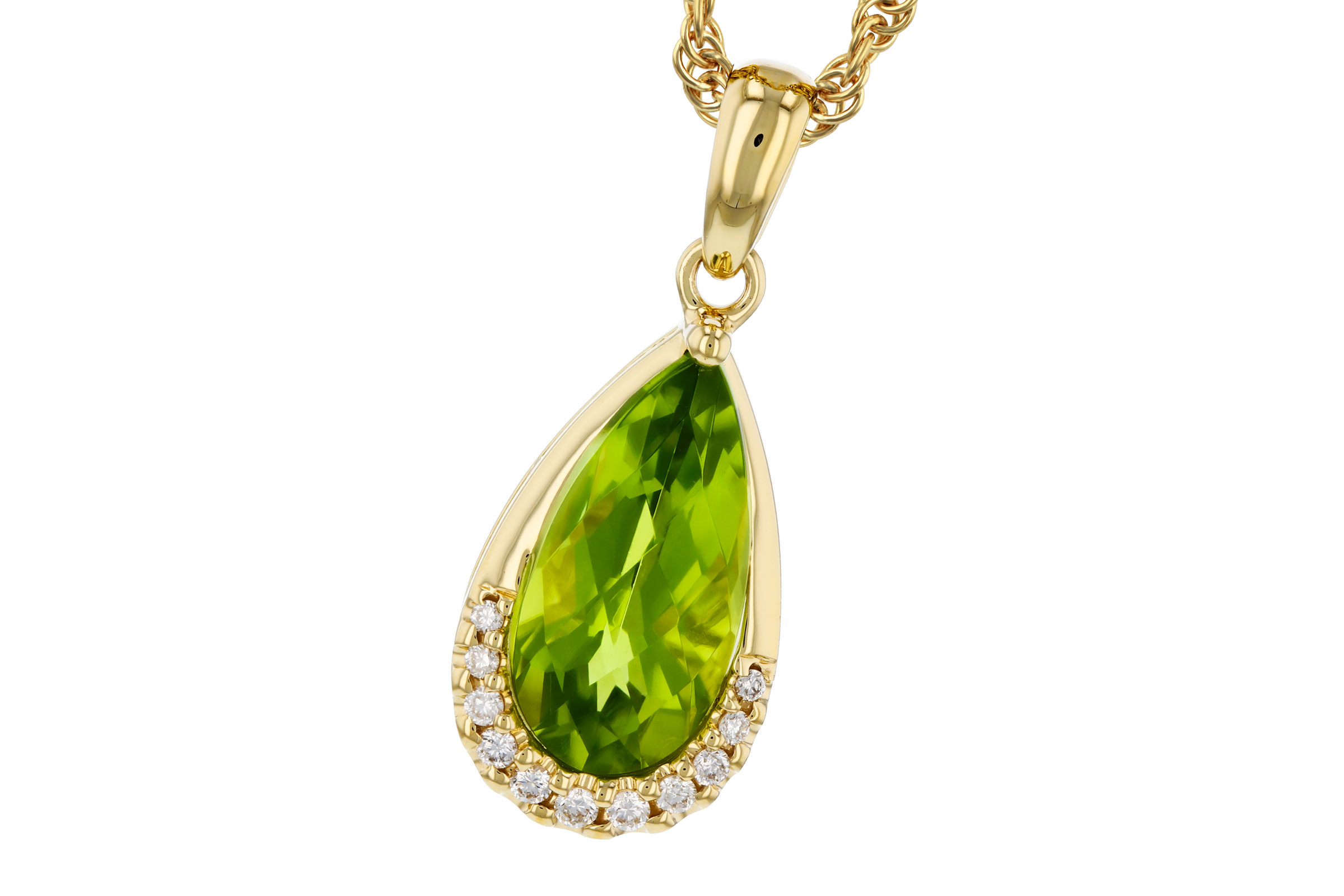 H276-01921: NECK 1.94 PERIDOT 2.00 TGW (12x6MM PS)