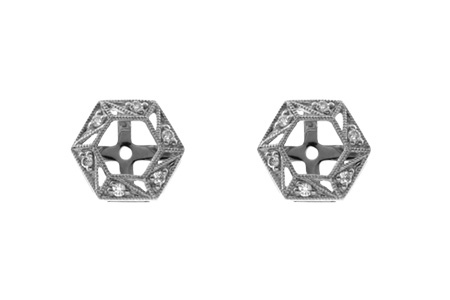 K000-62830: EARRING JACKETS .08 TW (FOR 0.50-1.00 CT TW STUDS)