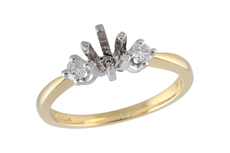 K006-02830: LDS SEMI DIA RING .14 TW