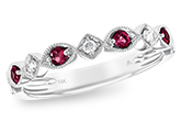 K093-29221: LDS WED RG .20 RUBY .26 TGW