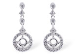 K184-24675: SEMI EARRINGS .45 TW