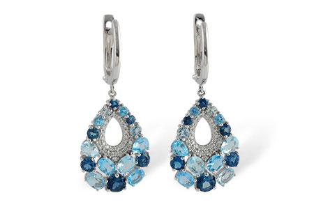 K187-89248: EARR 4.01 BLUE TOPAZ 4.24 TGW