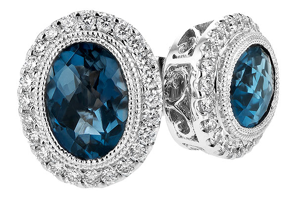 K189-64648: EARR 1.76 LONDON BLUE TOPAZ 2.01 TGW