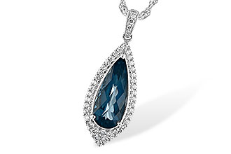 K189-66466: NECK 2.40 LONDON BLUE TOPAZ 2.65 TGW