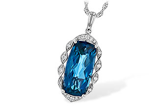 K190-55548: NECK 6.70 LONDON BLUE TOPAZ 6.81 TGW