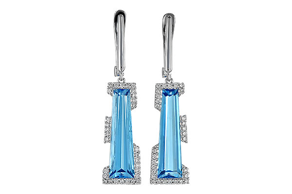 K190-55621: EARR 6.12 TW BLUE TOPAZ 6.33 TGW