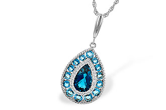 K190-58339: NECK 2.55 TW BLUE TOPAZ 2.65 TGW