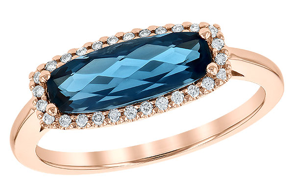 K190-59257: LDS RG 1.79 LONDON BLUE TOPAZ 1.90 TGW