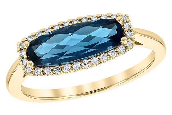 K190-59257: LDS RG 1.79 LONDON BLUE TOPAZ 1.90 TGW