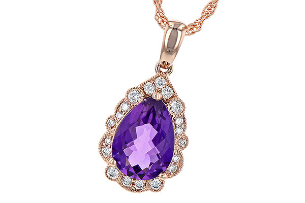 K190-61930: NECKLACE 1.53 AMETHYST 1.68 TGW