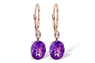 K190-62821: EARR 2.85 TW AMETHYST 2.90 TGW (9x7MM AMY)