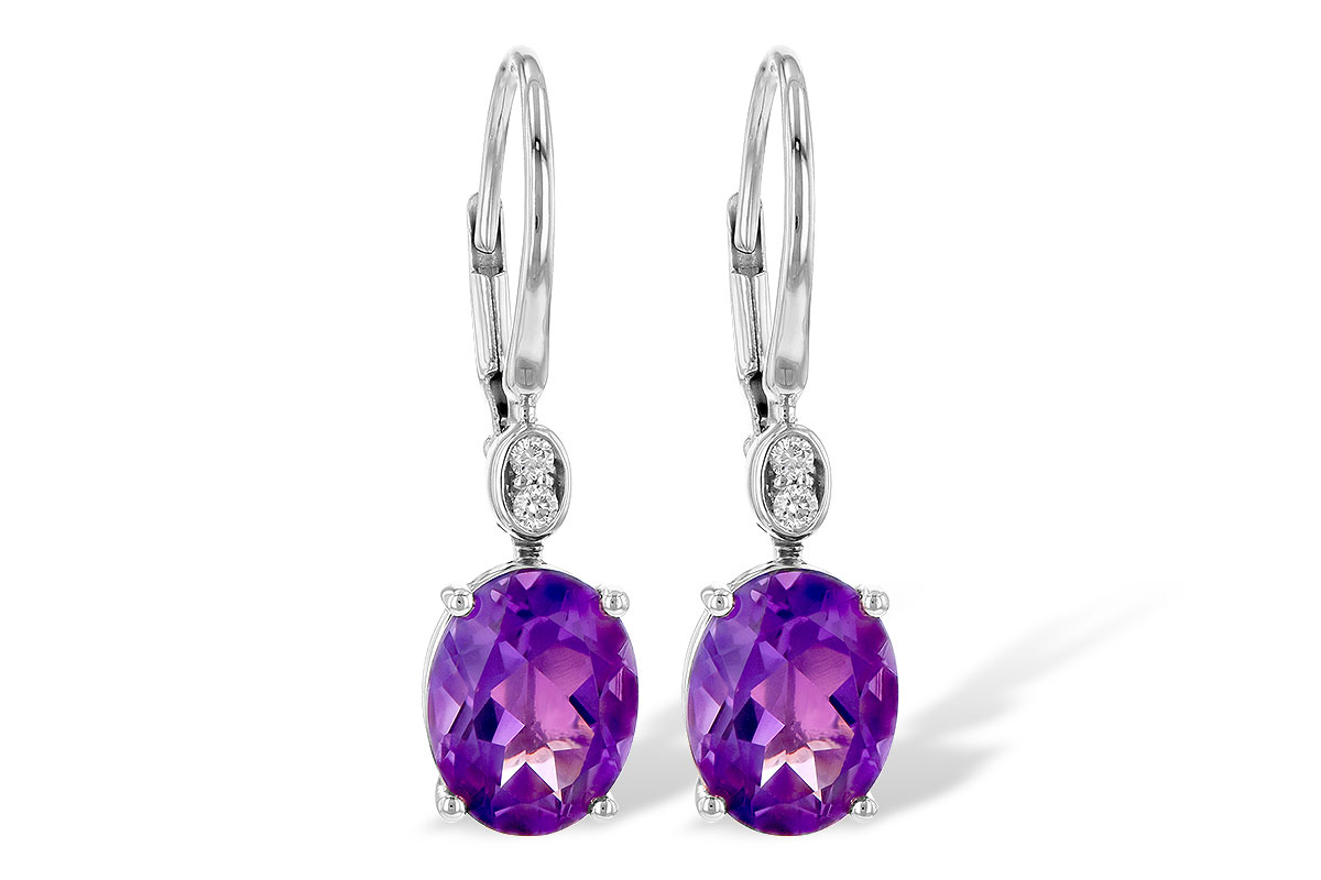 K190-62821: EARR 2.85 TW AMETHYST 2.90 TGW (9x7MM AMY)