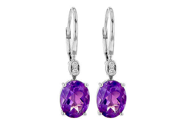 K190-62821: EARR 2.85 TW AMETHYST 2.90 TGW (9x7MM AMY)