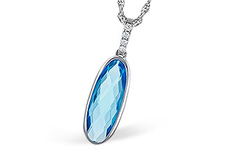 K273-30148: NECK 1.90 BLUE TOPAZ 1.93 TGW