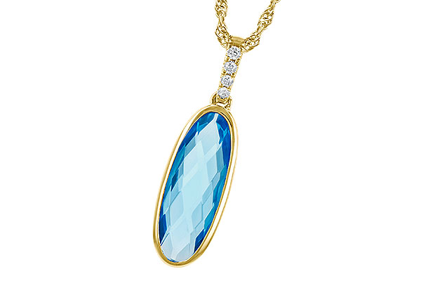 K273-30148: NECK 1.90 BLUE TOPAZ 1.93 TGW