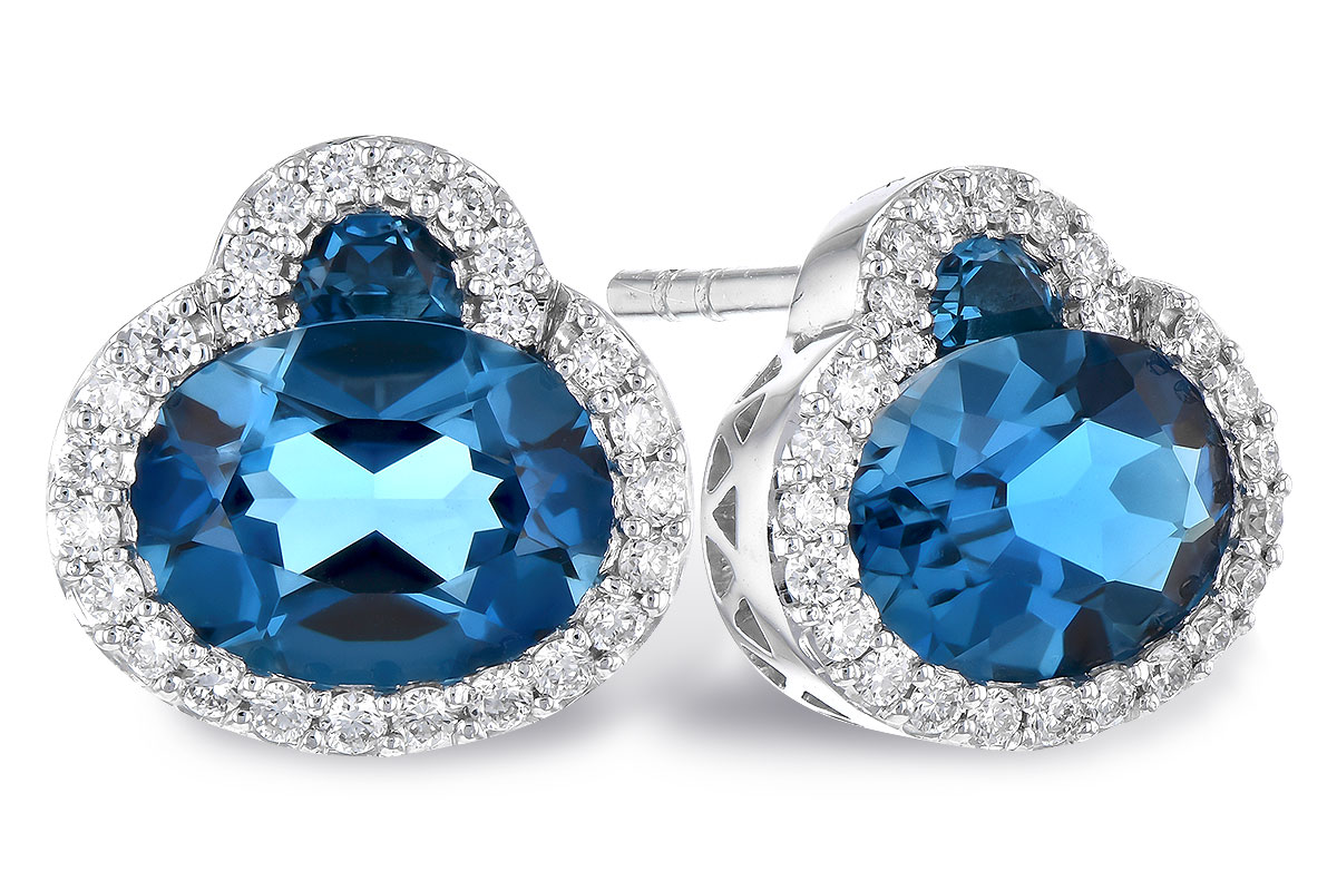 K273-33757: EARR 2.60 TW LONDON BLUE TOPAZ 2.81 TGW