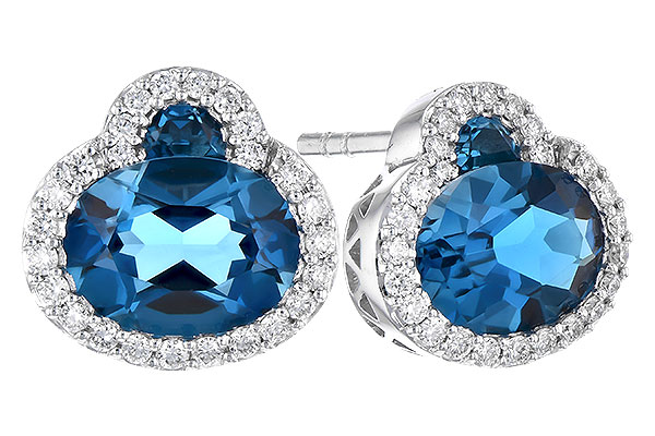 K273-33757: EARR 2.60 TW LONDON BLUE TOPAZ 2.81 TGW