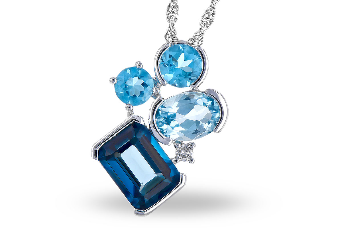 K273-33775: NECK 3.08 BLUE TOPAZ TW 3.11 TGW