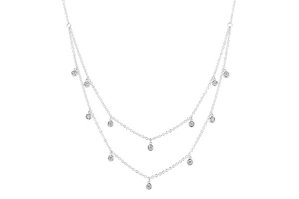 K274-19257: NECKLACE .22 TW (18 INCHES)