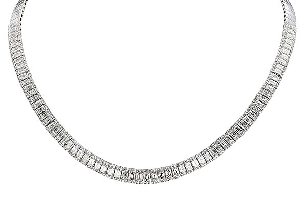 K274-25548: NECKLACE 9.26 E.C. 11.00 TW (16")