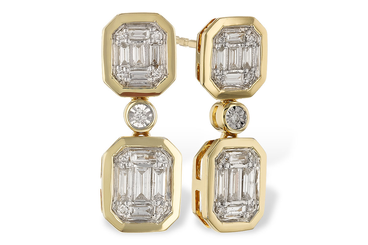 K275-09239: EARRINGS .38 BAG .45 TW