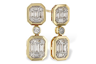 K275-09239: EARRINGS .38 BAG .45 TW
