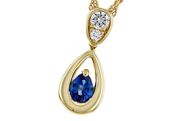 K275-11957: NECKLACE .21 SAPPHIRE .27 TGW (4x3 SAPP)