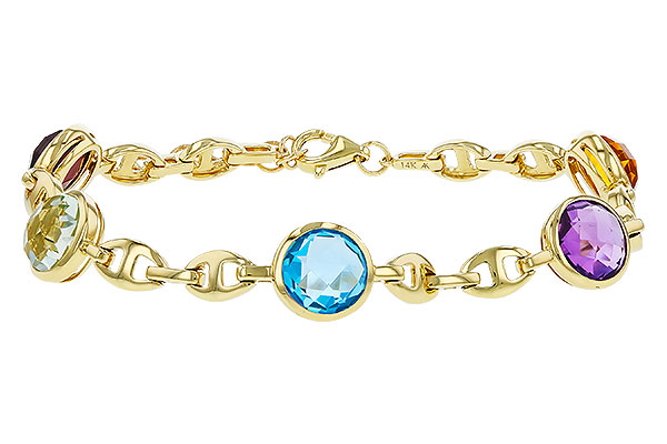 K275-12857: BRACELET 7.09 TW SEMI-PREC (GT,CIT,AMY,G.AMY,BT)