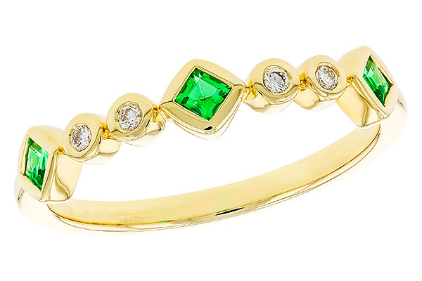 K275-13802: LDS WED RG .14 TW EMERALD .19 TGW
