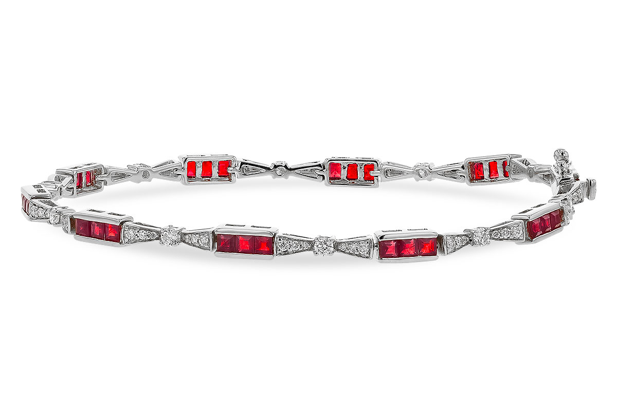 K275-14675: BRACELET 2.05 RUBY 2.70 TGW (7")