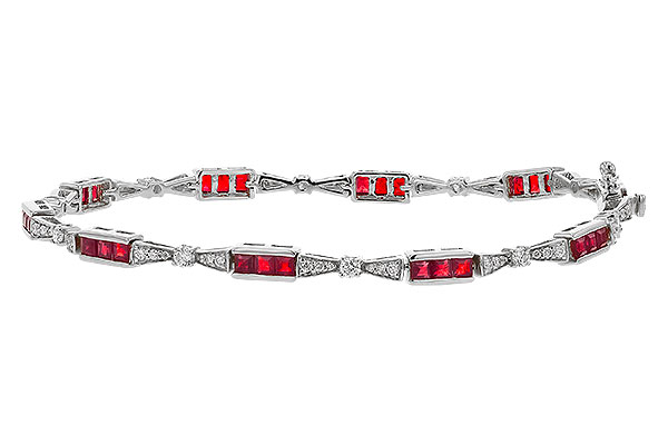 K275-14675: BRACELET 2.05 RUBY 2.70 TGW (7")