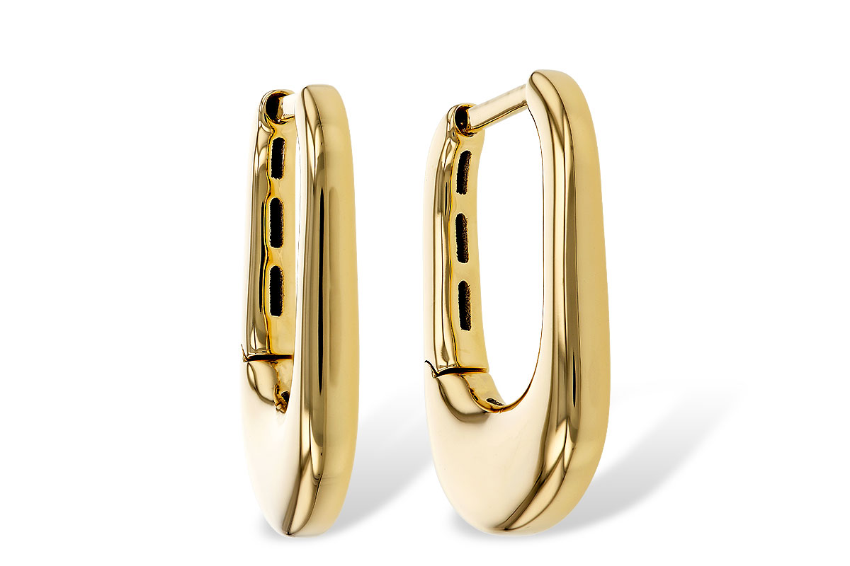 K275-16475: GOLD EARRINGS (18MM)